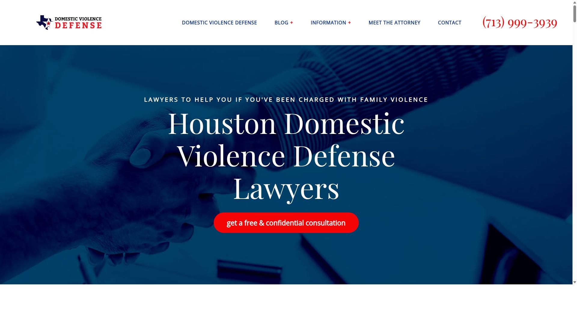 Texas for Assault and Domestic Violence website